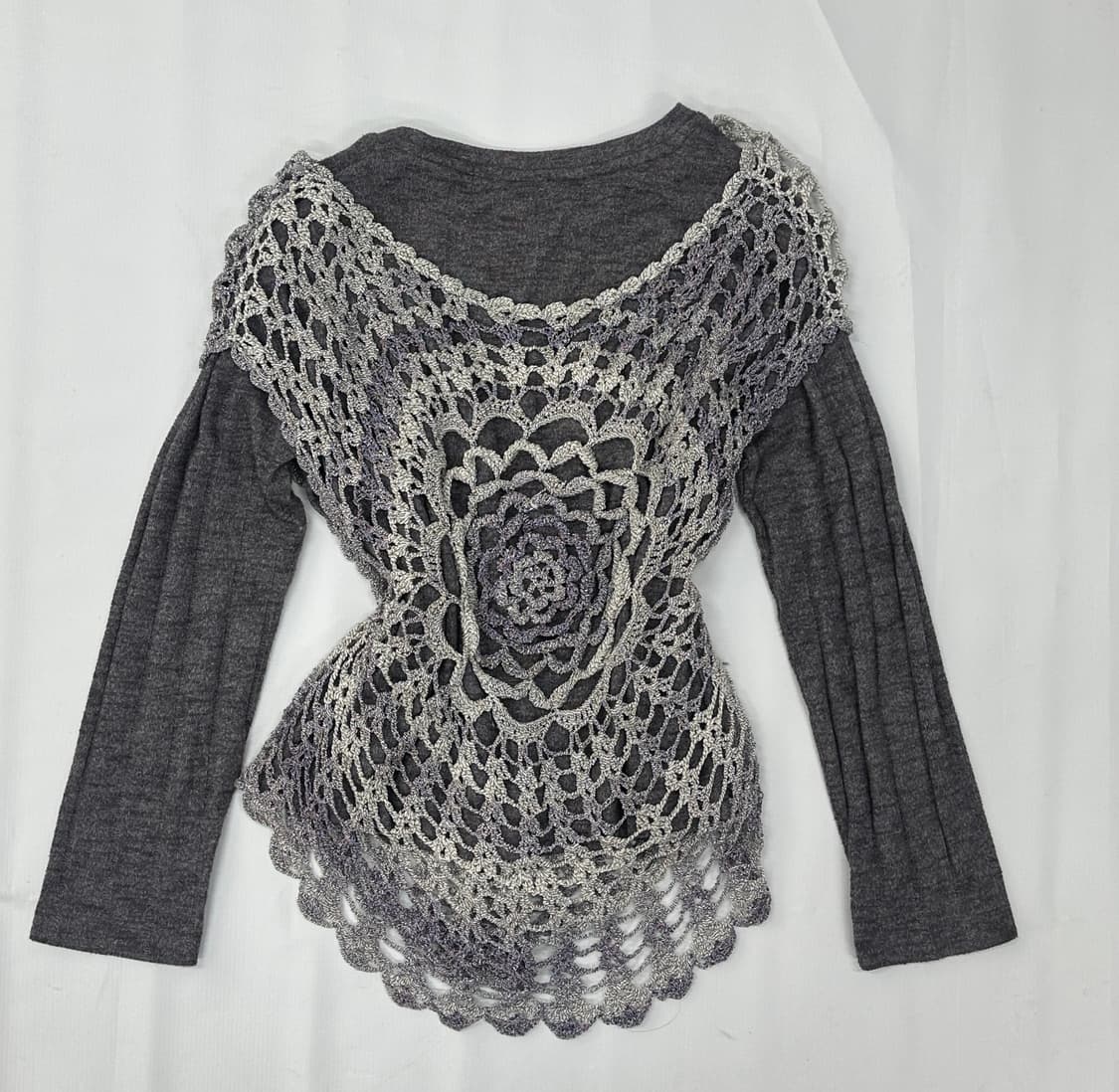 💐하구미의 크로셰 코디세트💐 플라워 스커트 레이어드 모리걸 히피  상품이미지5