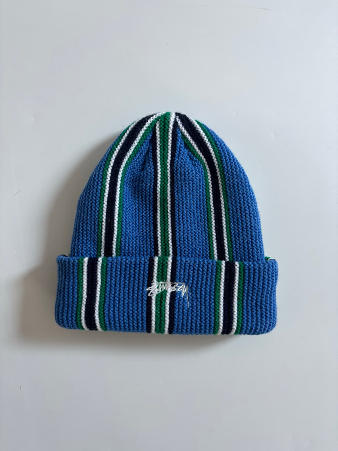 Stussy 스투시 버티컬 스트라이프 커프 비니 상품이미지3