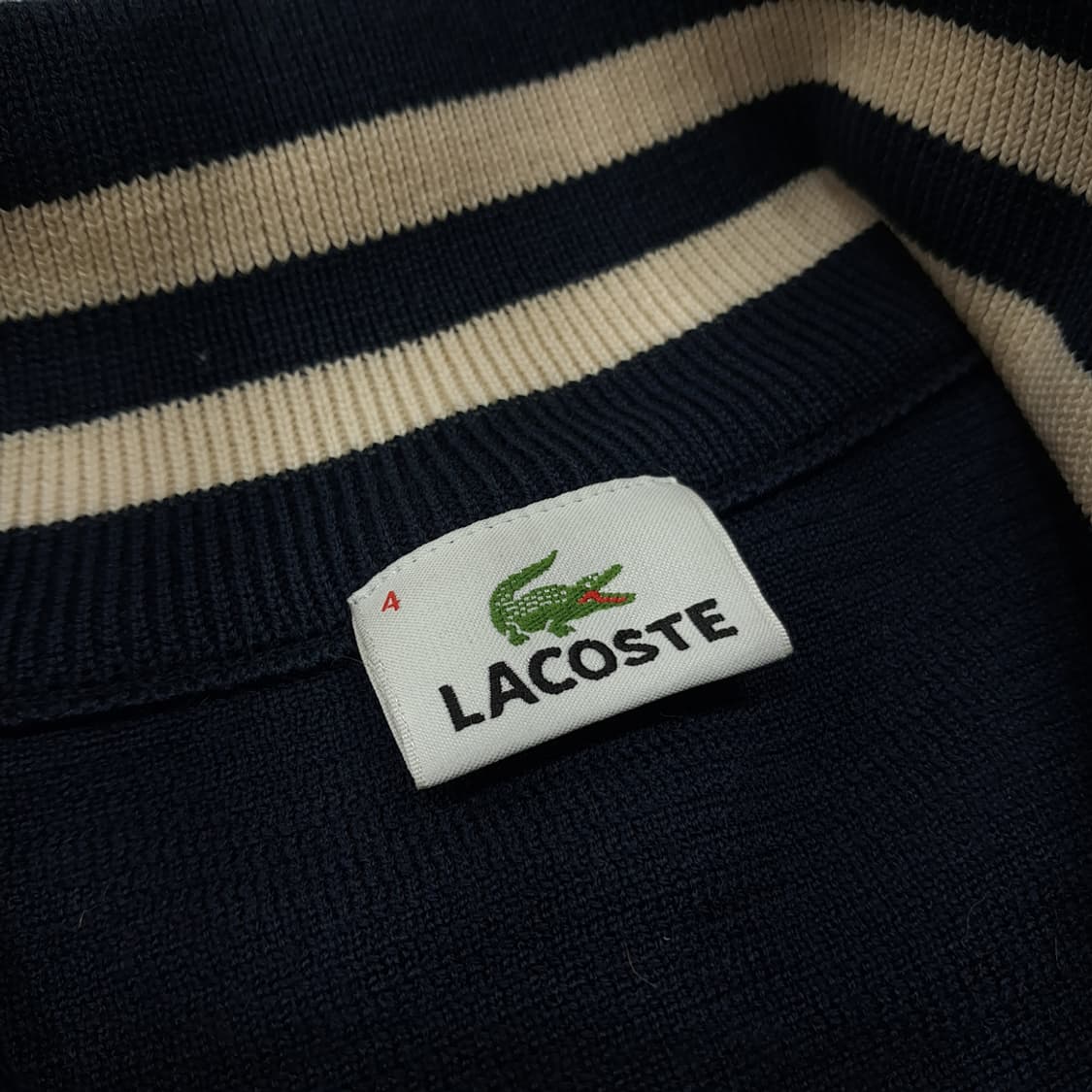 CL126 M 라코스테 100% 울 엘보 패치 & 스트라이프 디테일 하 상품이미지4
