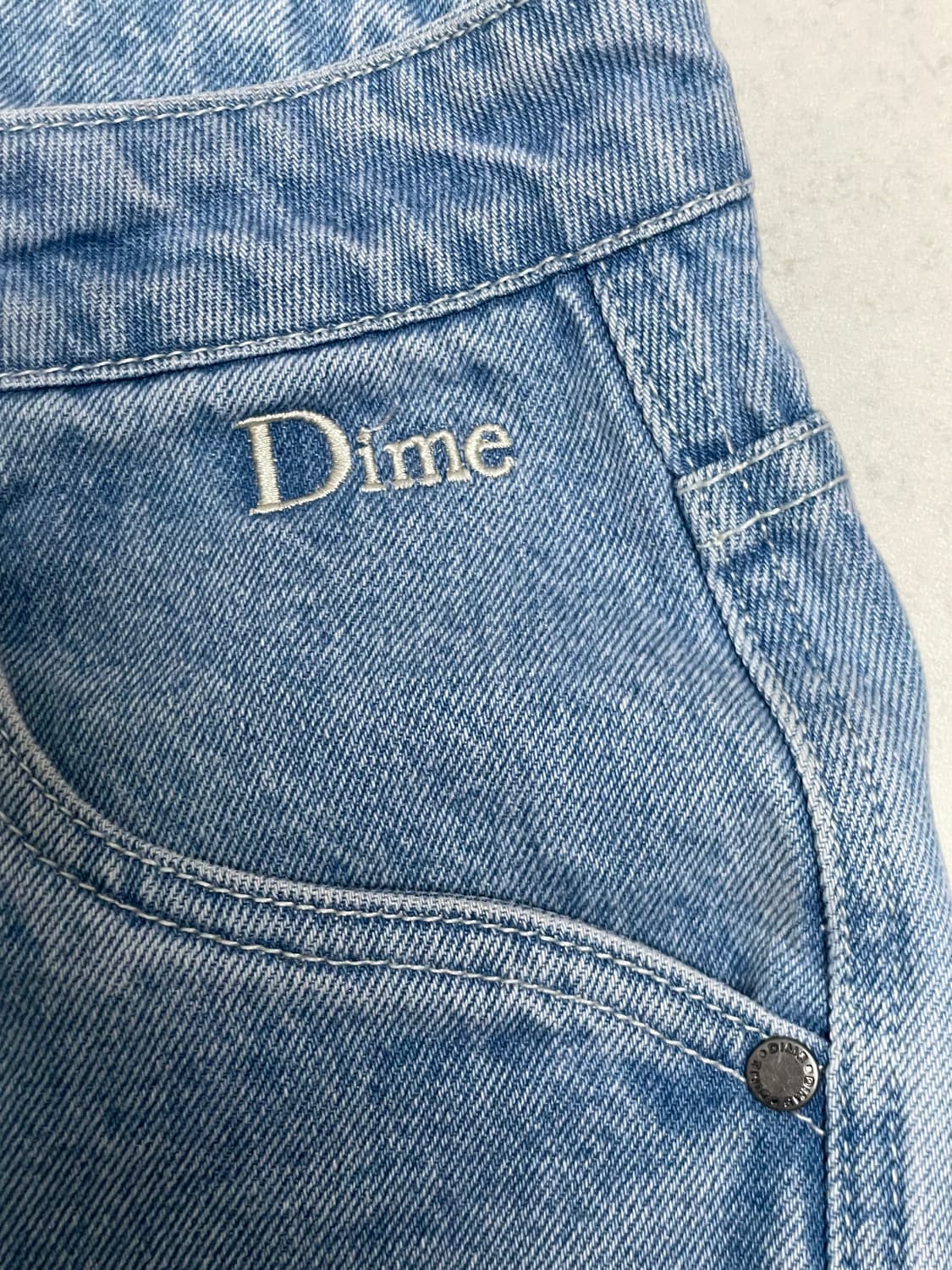 [L]다임 배기 데님팬츠 dime baggy denim 상품이미지4