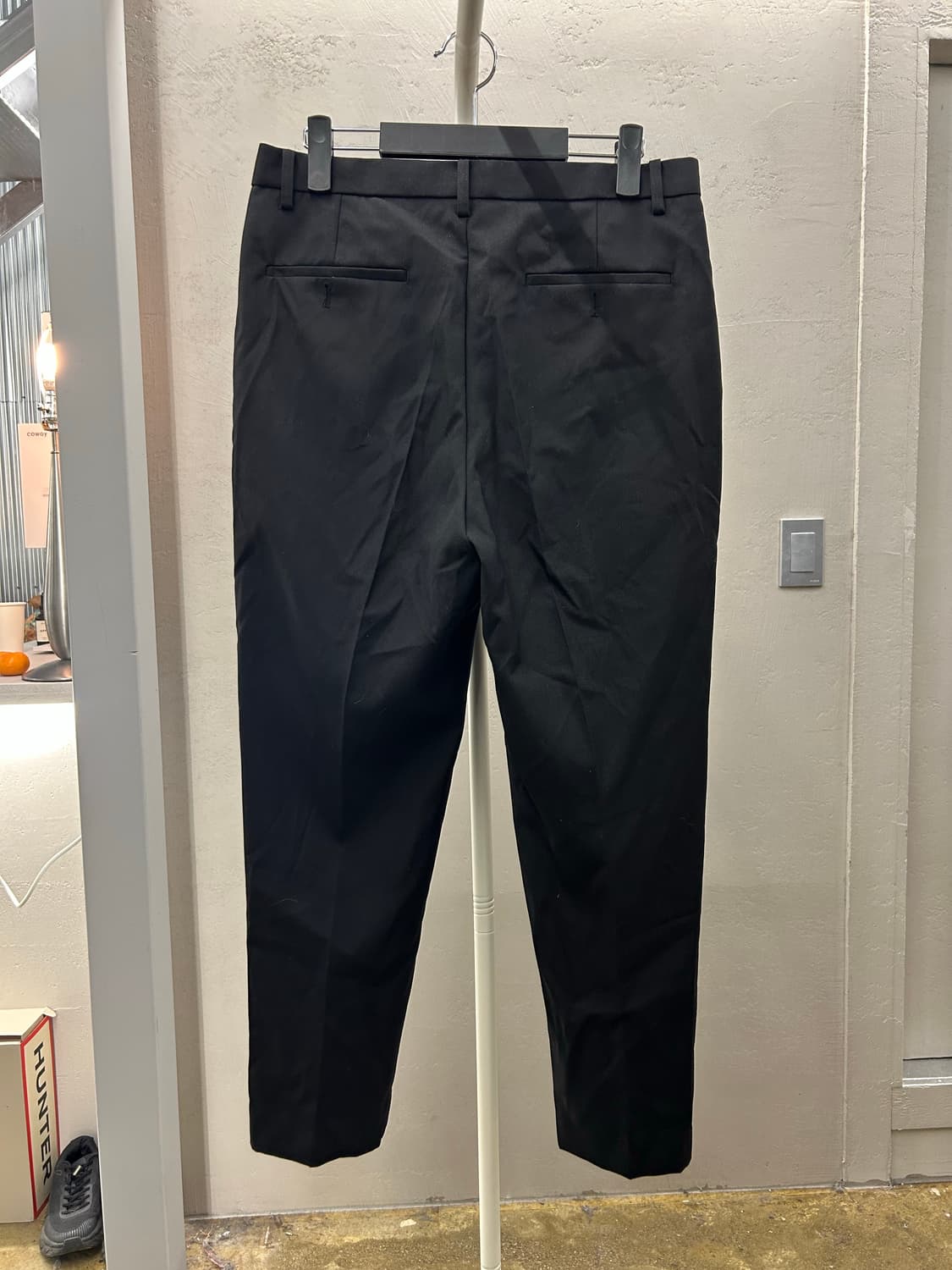 노이어(Noirer) 남성 슬랙스 블랙 상품이미지3