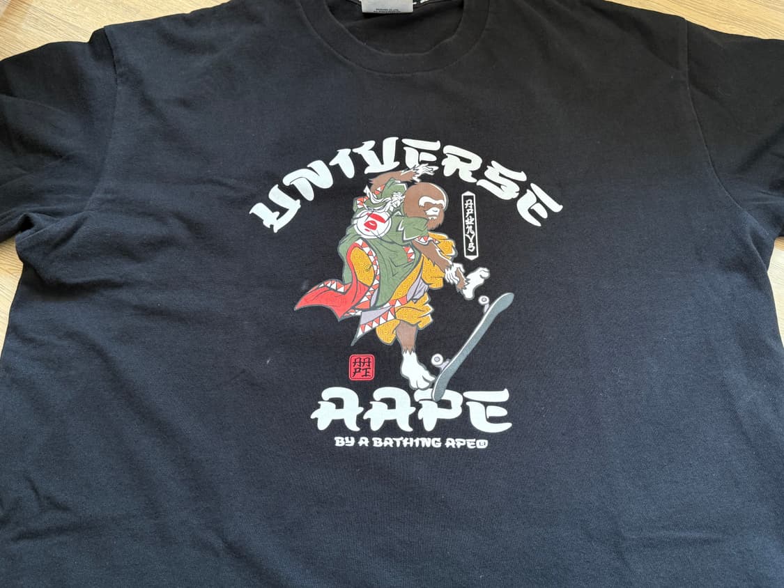AAPE Theme Universe Tee 에이프 테마 유니버스 티 블랙 상품이미지3