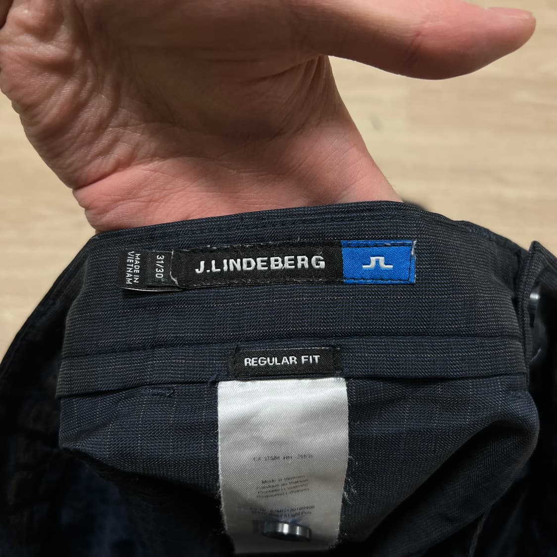 제이린드버그 골프웨어 스트라이프 스판팬츠 골프바지 [네이비] 31 상품이미지5