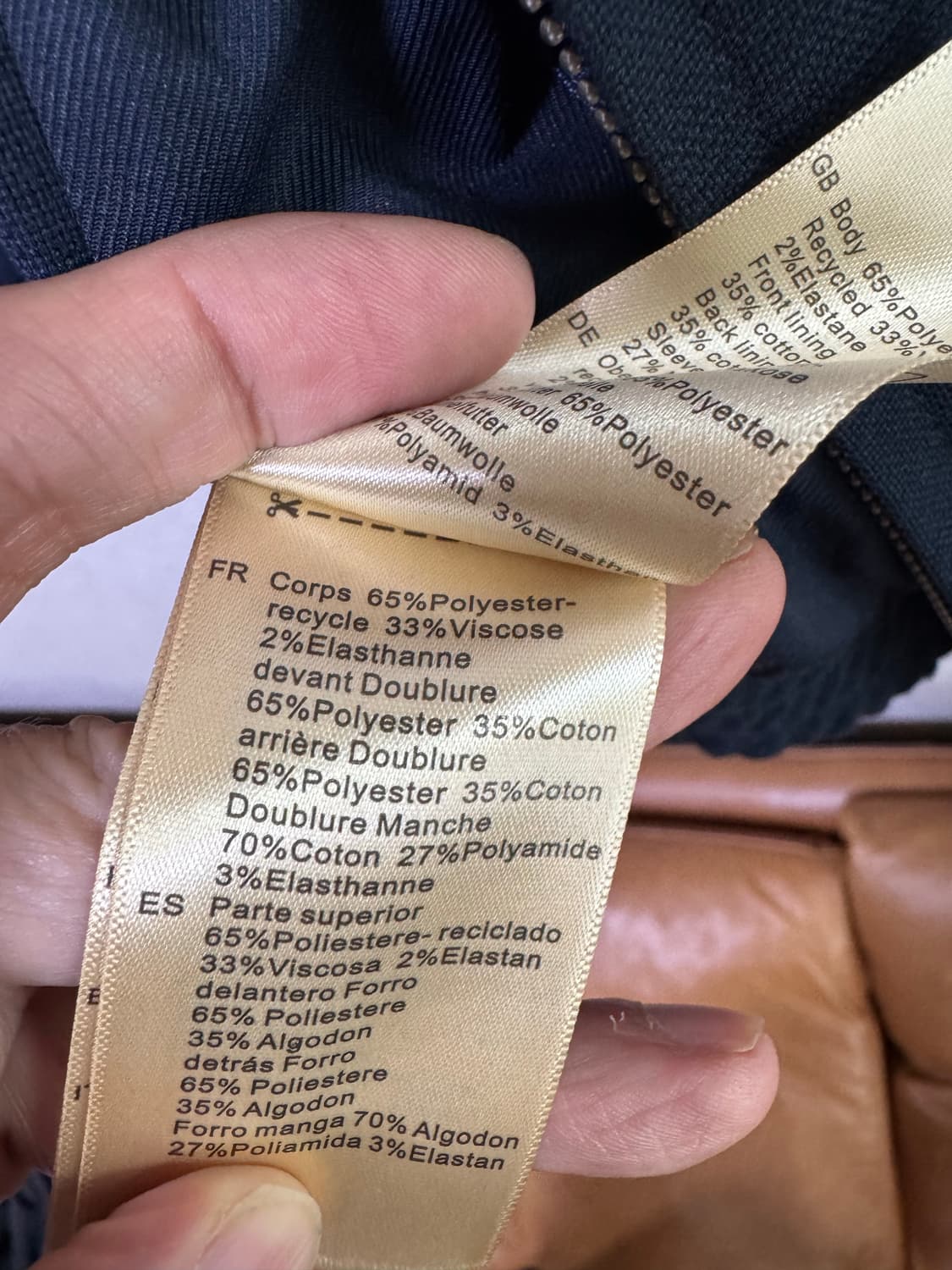 네덜란드 Scotch & Soda 남성 봄버 자켓 네이비 상품이미지10