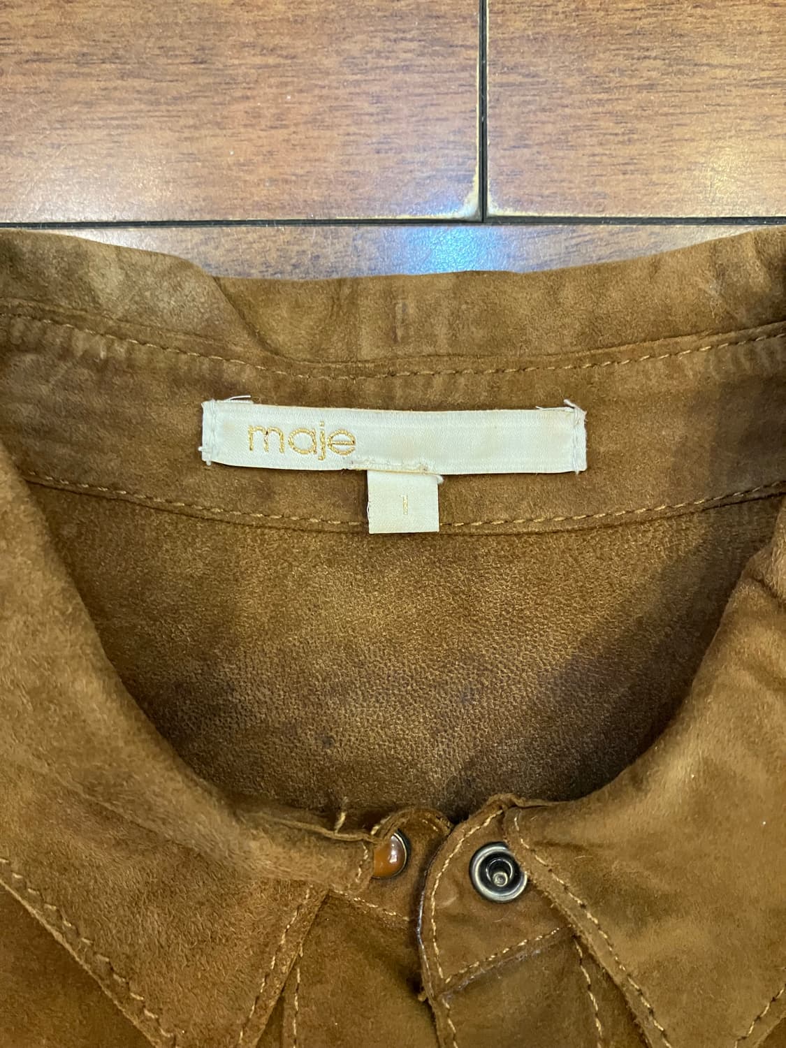 마쥬 스웨이드셔츠  상품이미지2