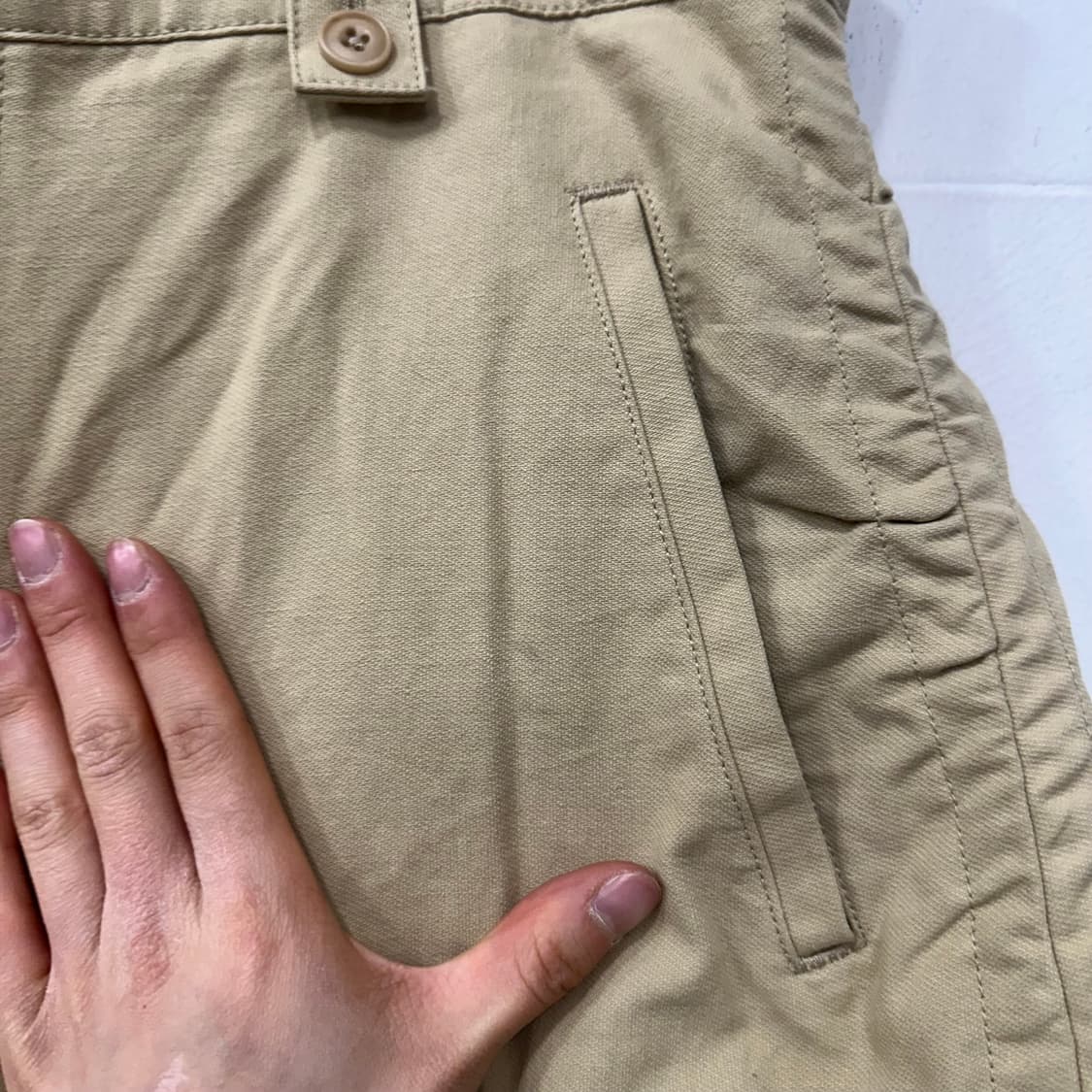 쿠어 셔링 컴벳 트라우져 베이지팬츠 상품이미지6