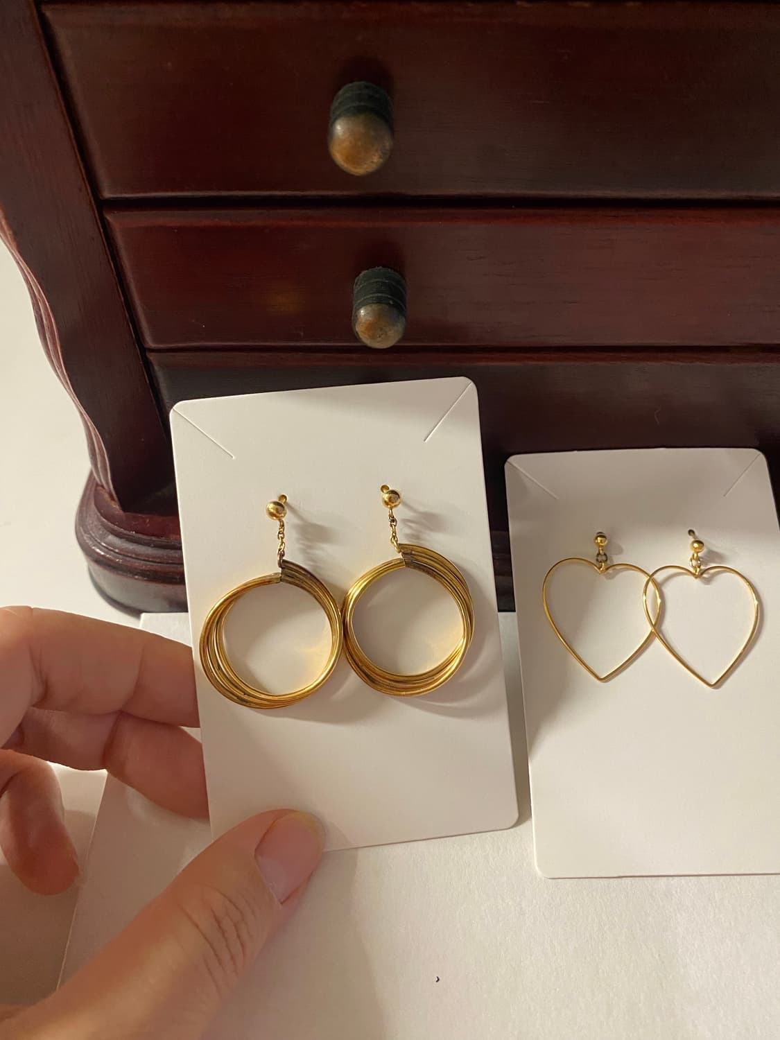 일본 수입 이어링 귀걸이 2점 세트 상품이미지2