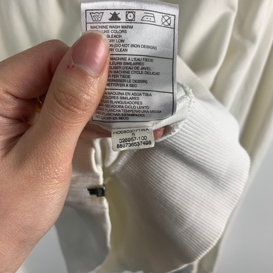 나이키 00s 스펠아웃 화이트 후드집업 상품이미지6