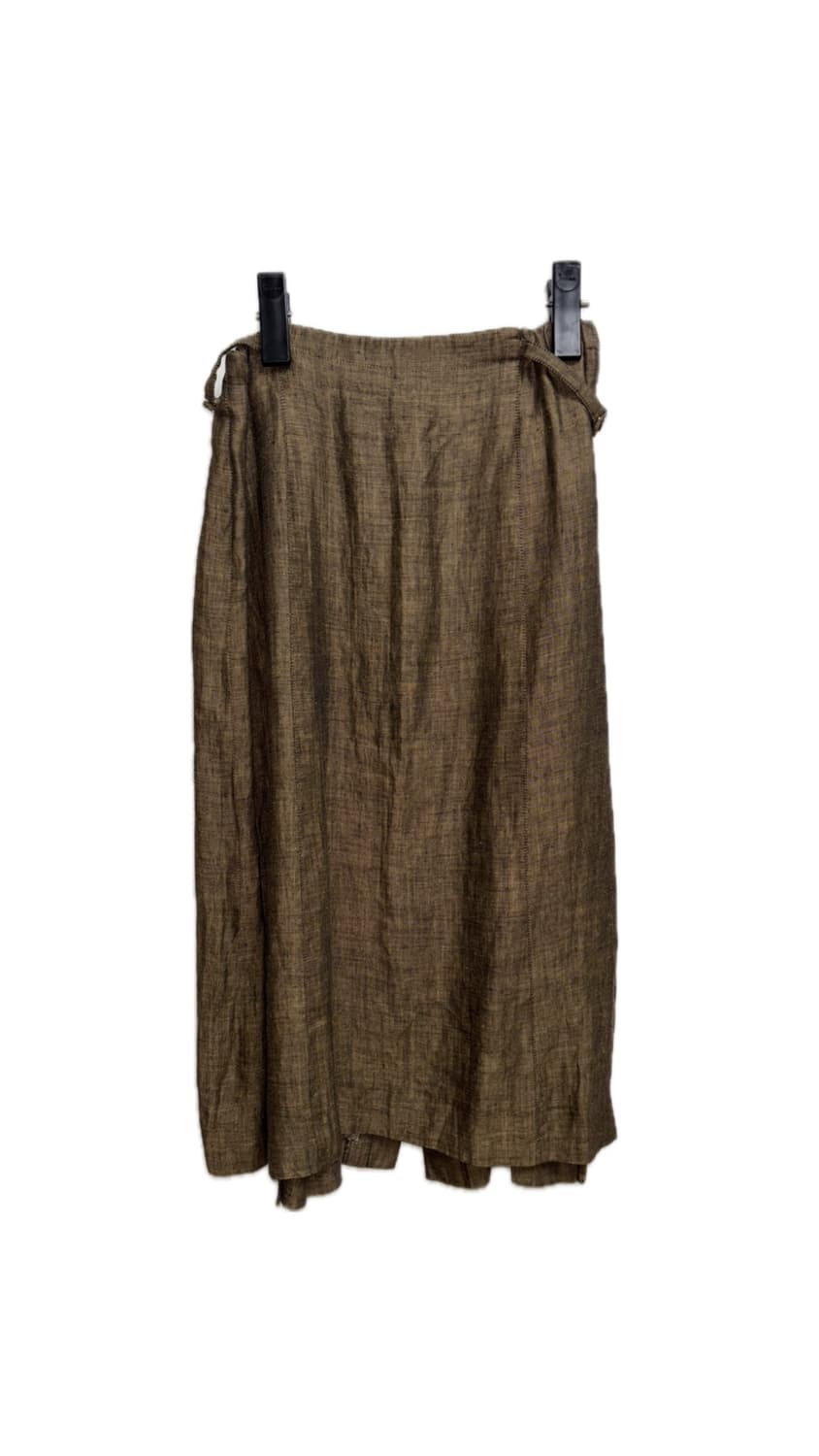 빈티지 린넨 브라운 스커트 상품이미지2