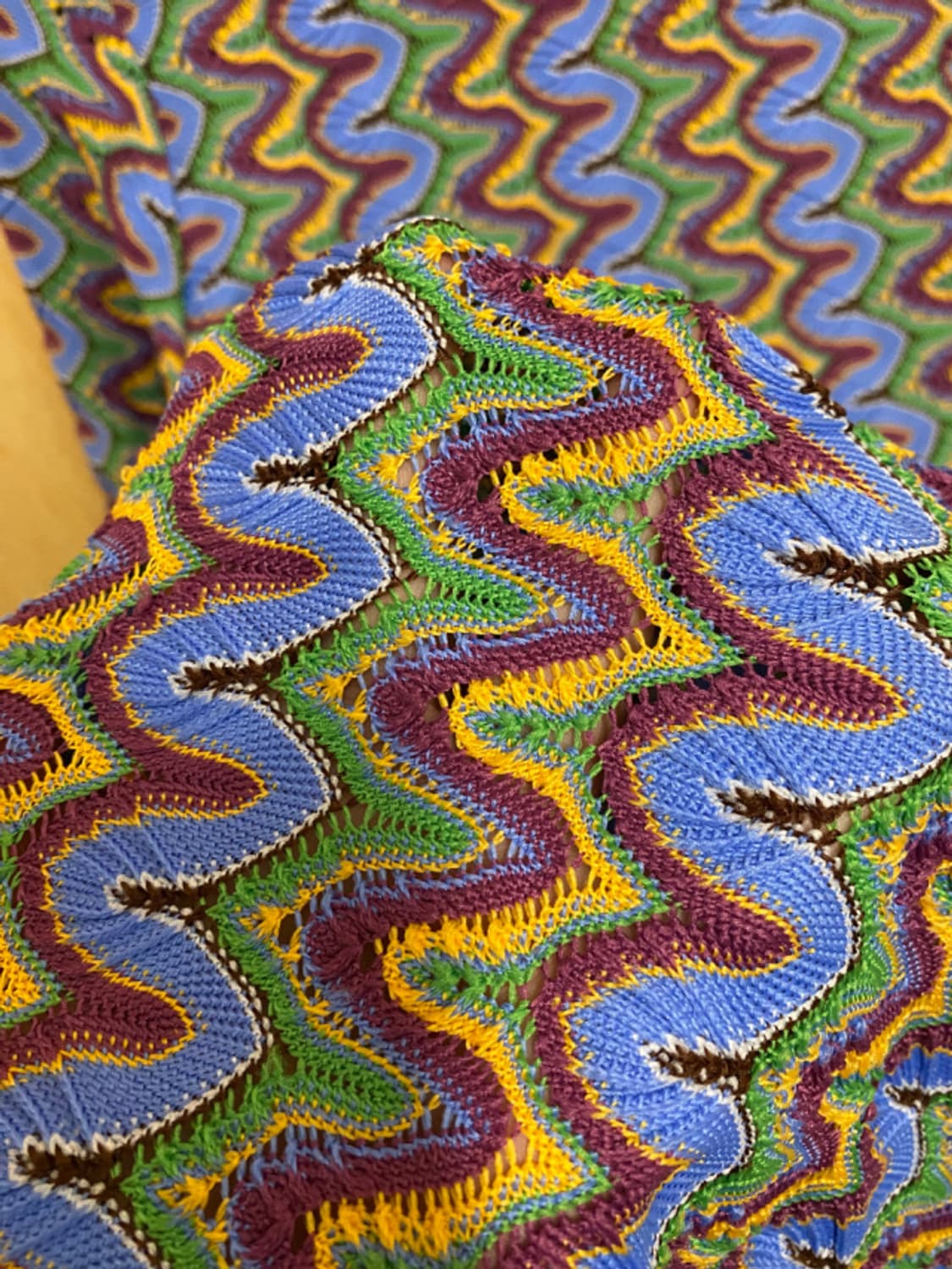 MICHEL KLEIN psychedelic crochet blouse  상품이미지7