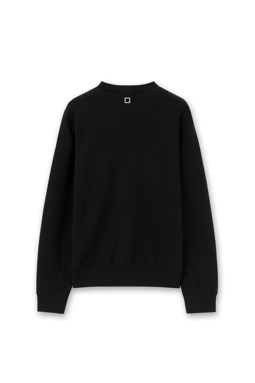 [46] 우영미 스퀘어 로고 라운드넥 울 스웨터 니트 상품이미지2