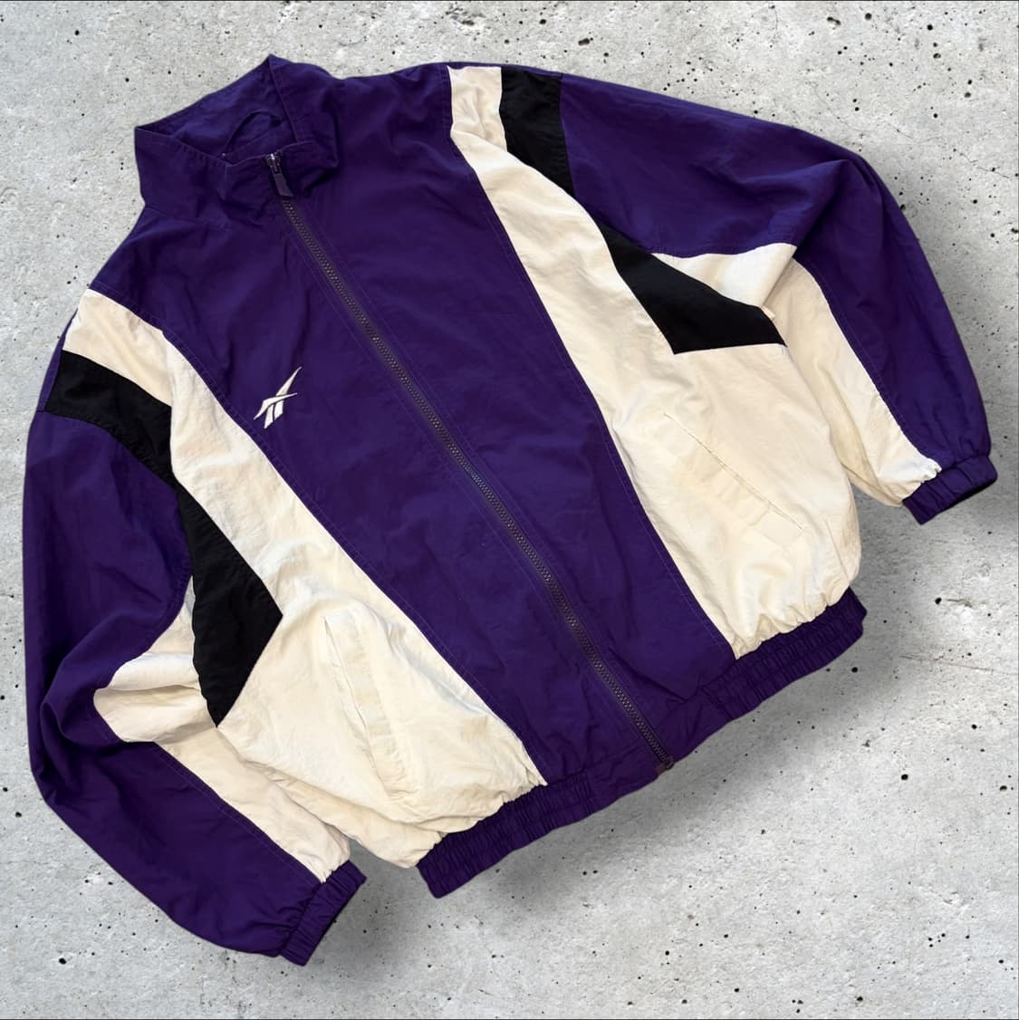 [L] 리복 레트로 바람막이 자켓 퍼플/블랙/화이트 D886 상품이미지1
