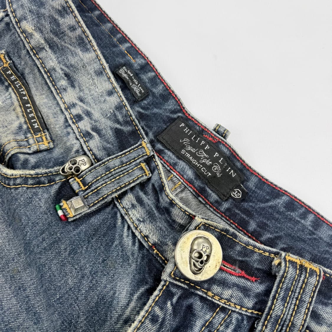 필립플레인 스컬 자수 스트레이트컷 데님 상품이미지3
