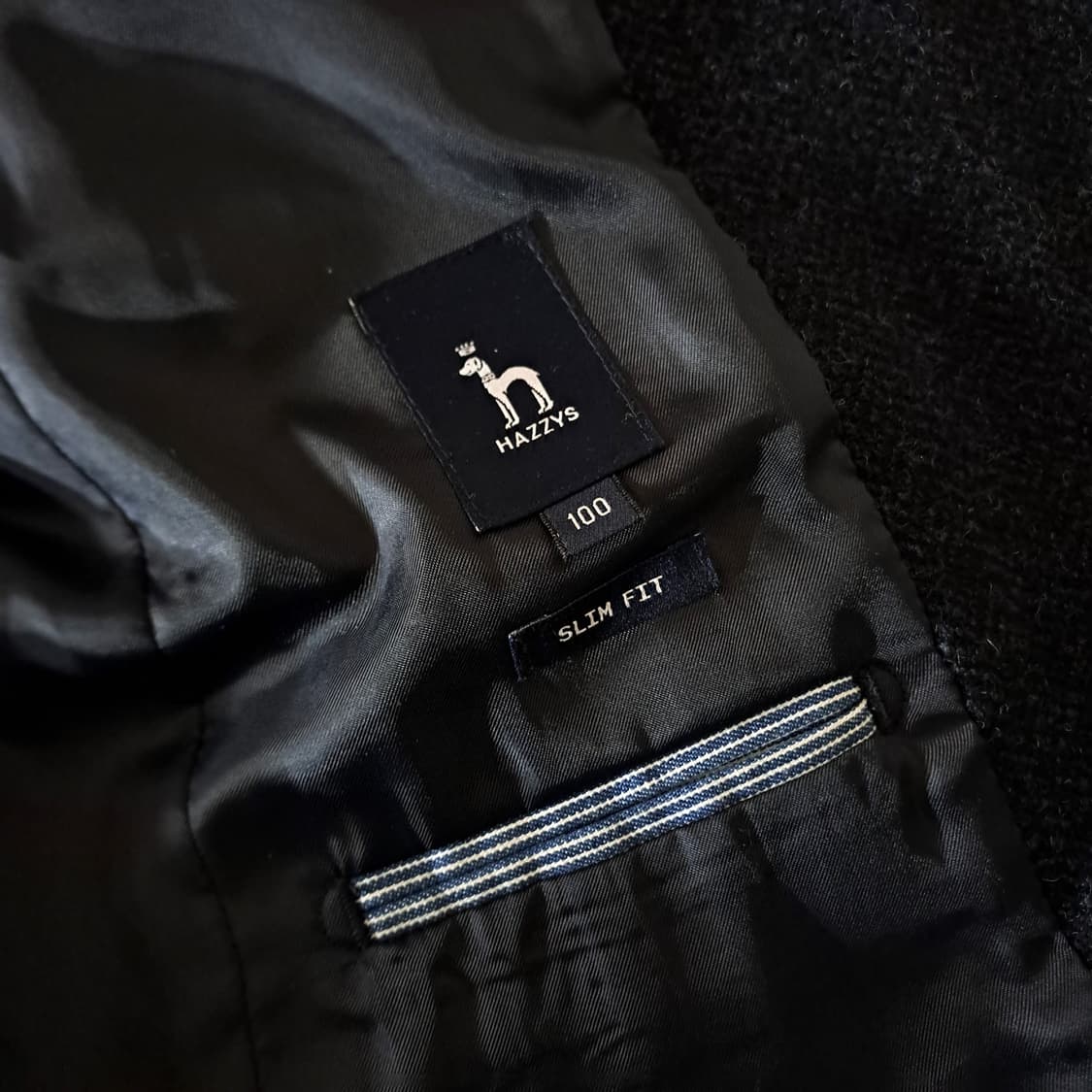 (택포) 헤지스 헤링본 네이비 블레이저 95-100 B256 상품이미지8