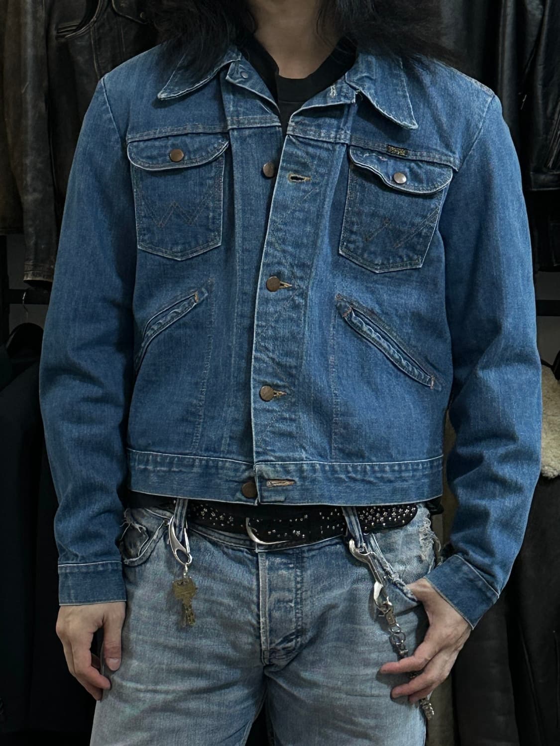 70’s USA Made 랭글러 126MJ 셀비지 데님 자켓 상품이미지10