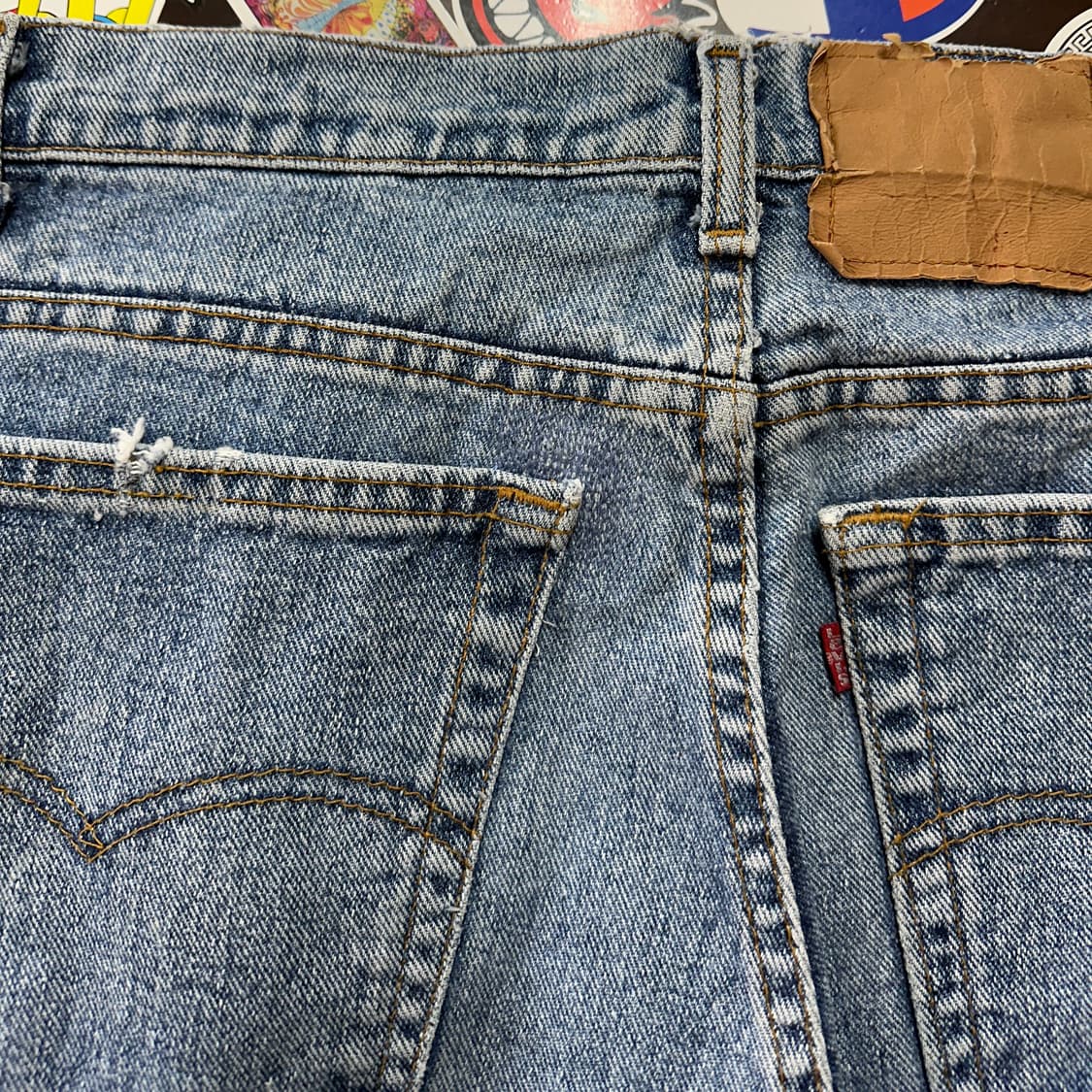 9~00s USA 리바이스 505 블루 진 데님 팬츠 38 상품이미지7