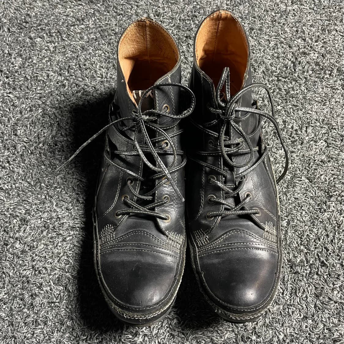 whoop-de-doo 레이스업 스티치 부츠 상품이미지2