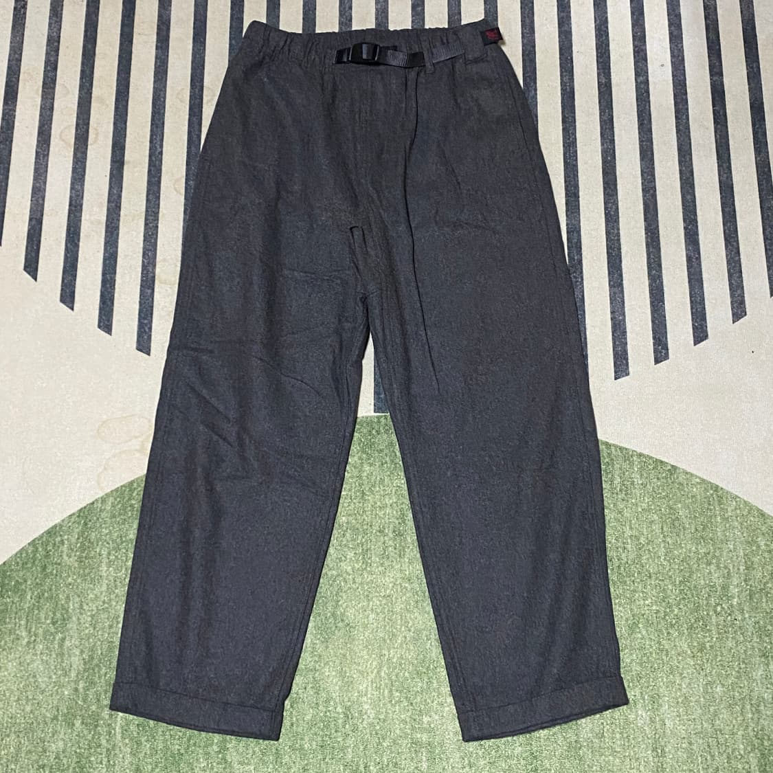 그라미치 벨트 울 테이퍼드 팬츠 M 상품이미지1