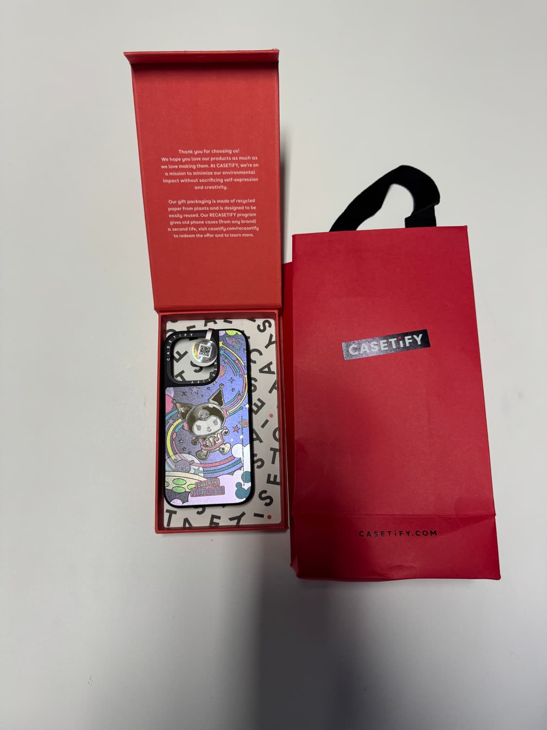 정품인증!! 케이스티파이 x 쿠로미 아이폰15 프로 폰케이스 상품이미지1