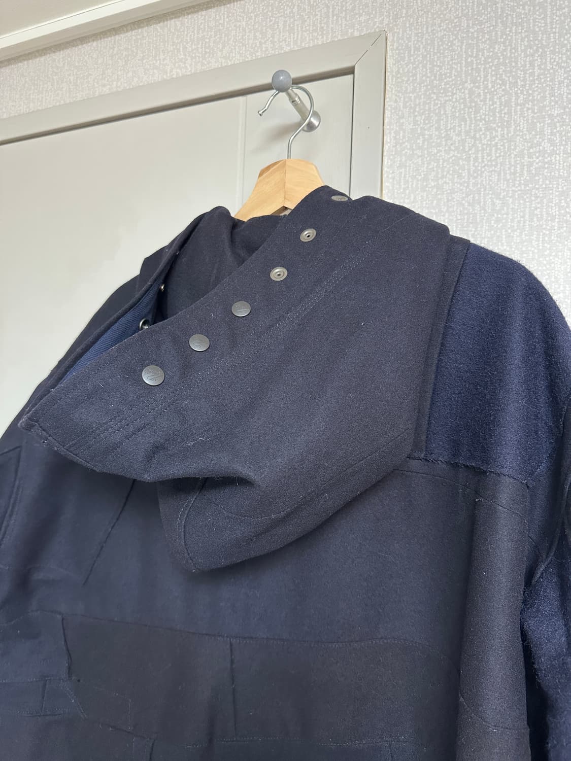 리빌드바이니들스 패치워크 더플코트 상품이미지10