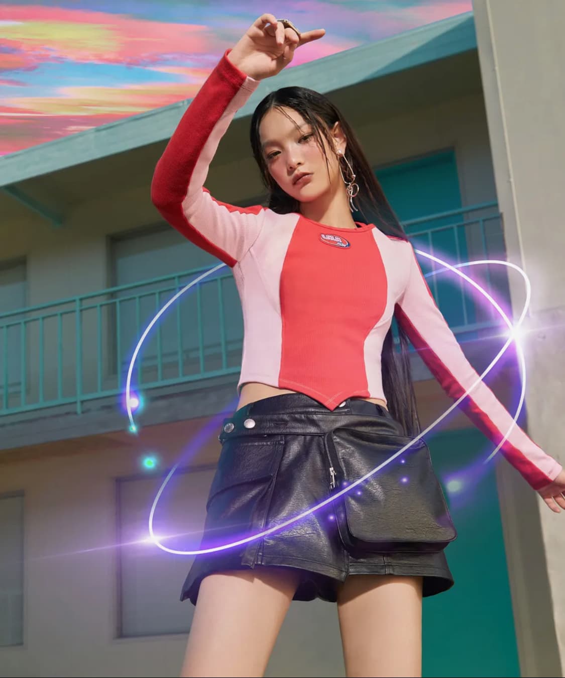 라라폭스 레더 미니 스커트 쇼츠 M 상품이미지1