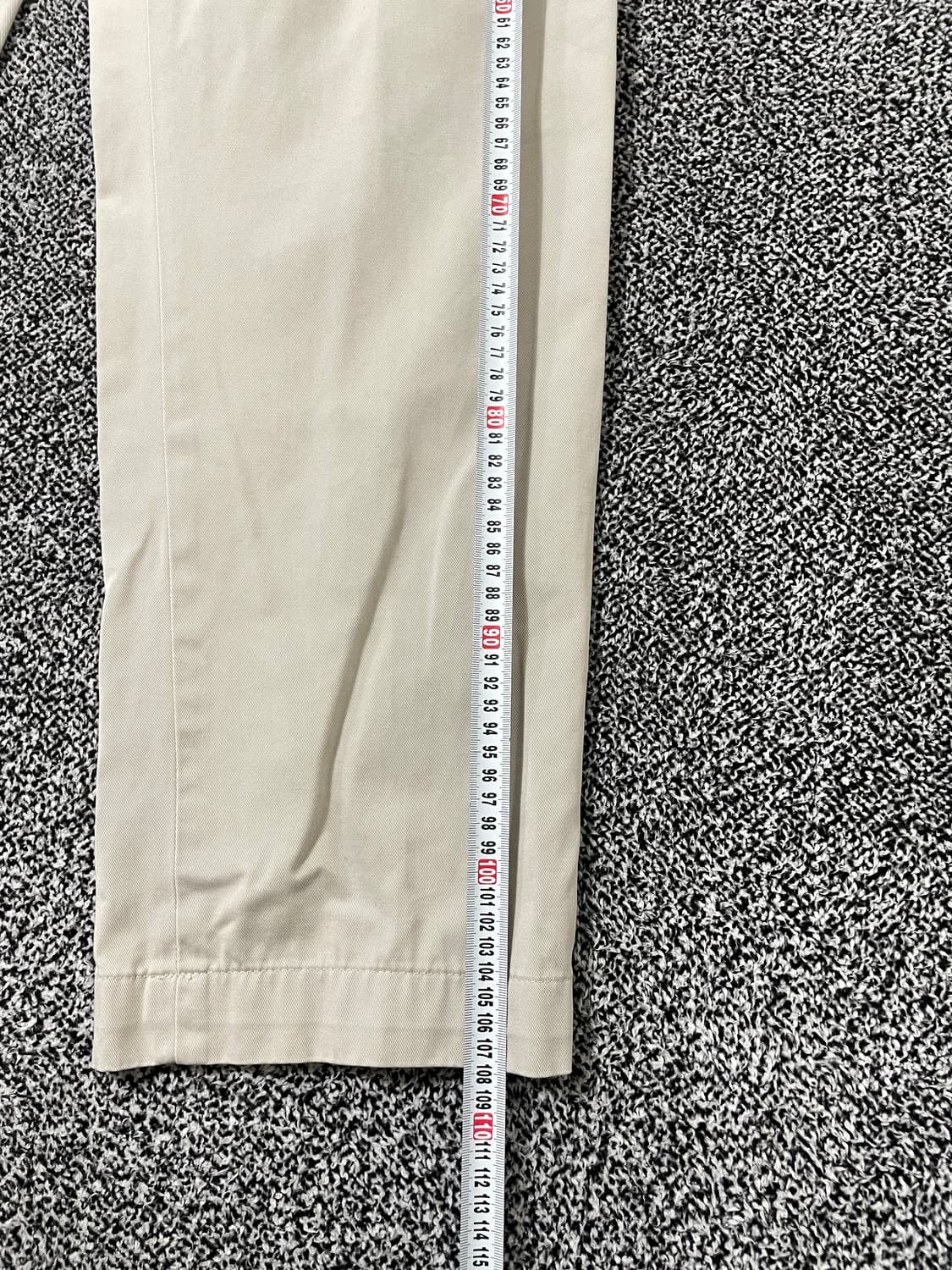 빈티지9. 폴로랄프로렌 리버스 플리츠 프레스펙트 코튼 팬츠 아이보리 상품이미지2