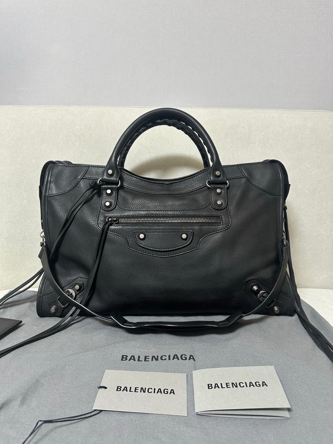 [S급 정품] 발렌시아가 시티 모터백 미디움 상품이미지8