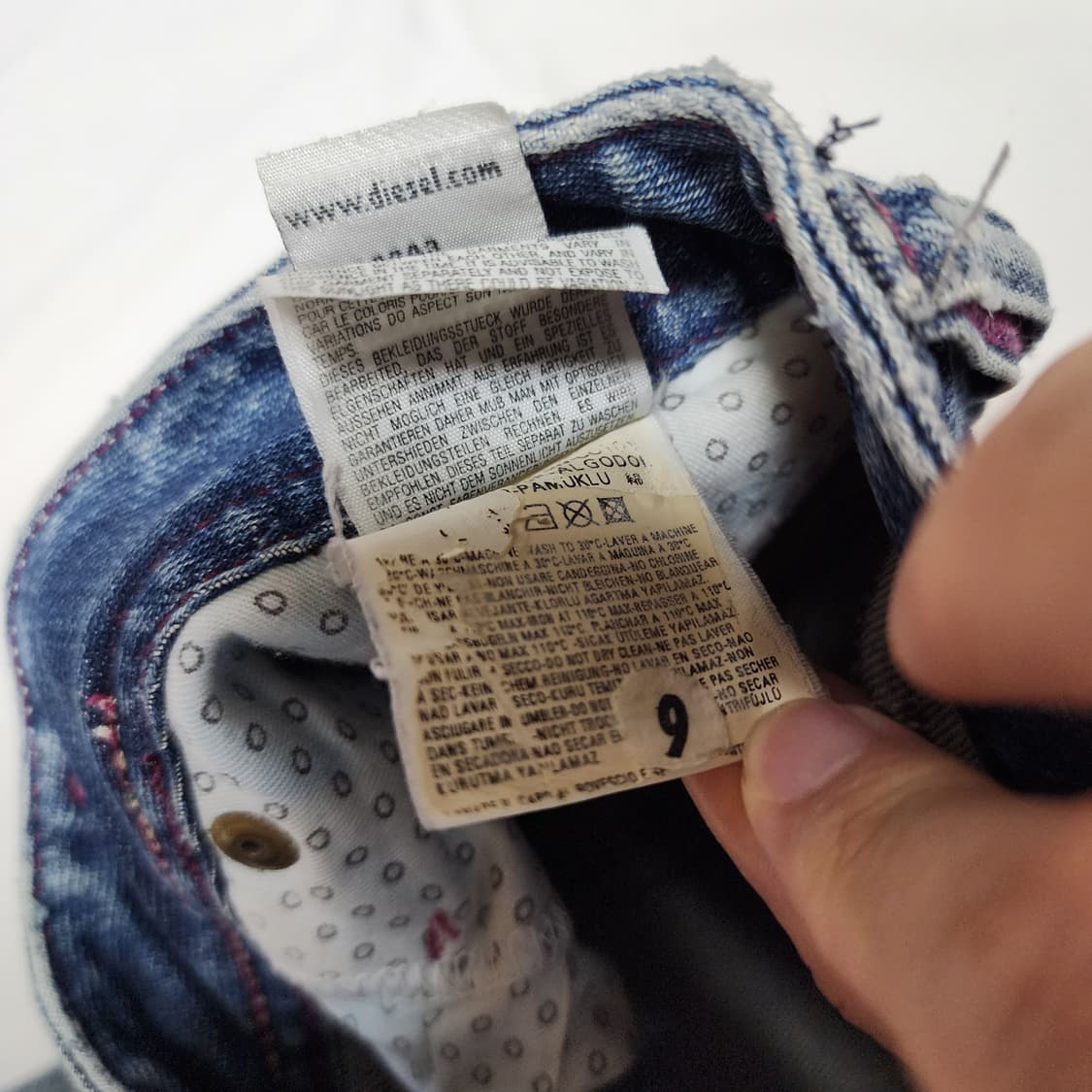 DIESEL 연청 워싱 데님팬츠 상품이미지10