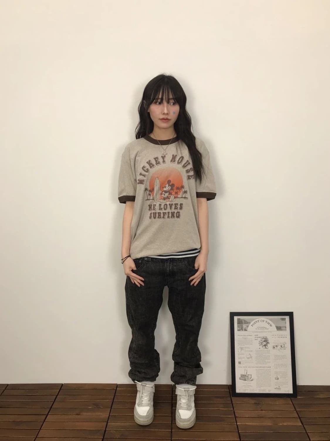 Disney Mickey Surf Ringer Tee 상품이미지1