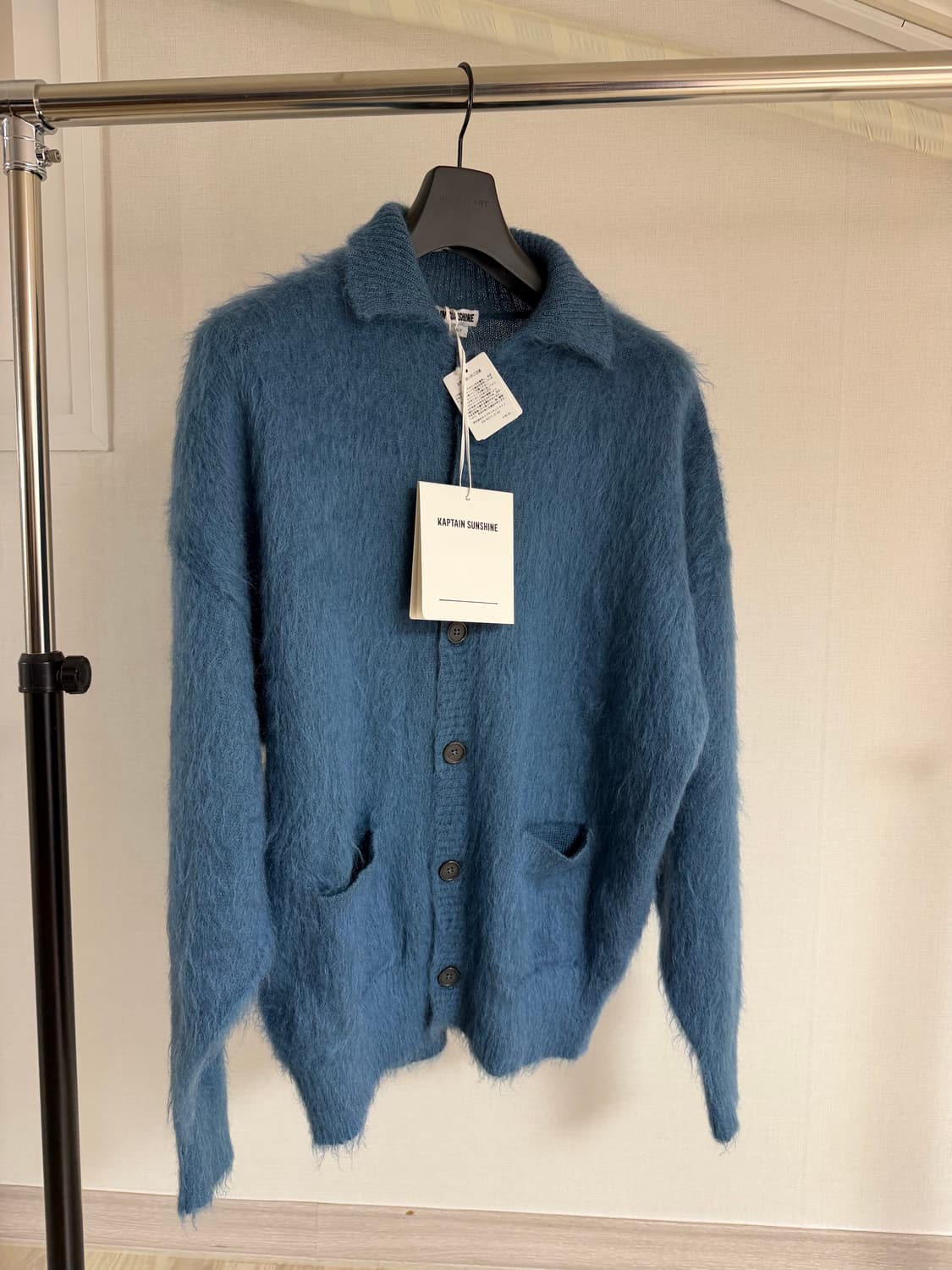 [새제품] 캡틴선샤인 모헤어 가디건 블루 상품이미지1