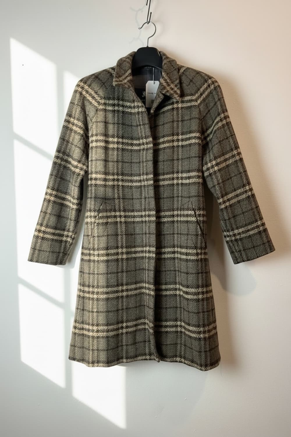 버버리 울 체크 싱글 브레스트 코트 상품이미지1