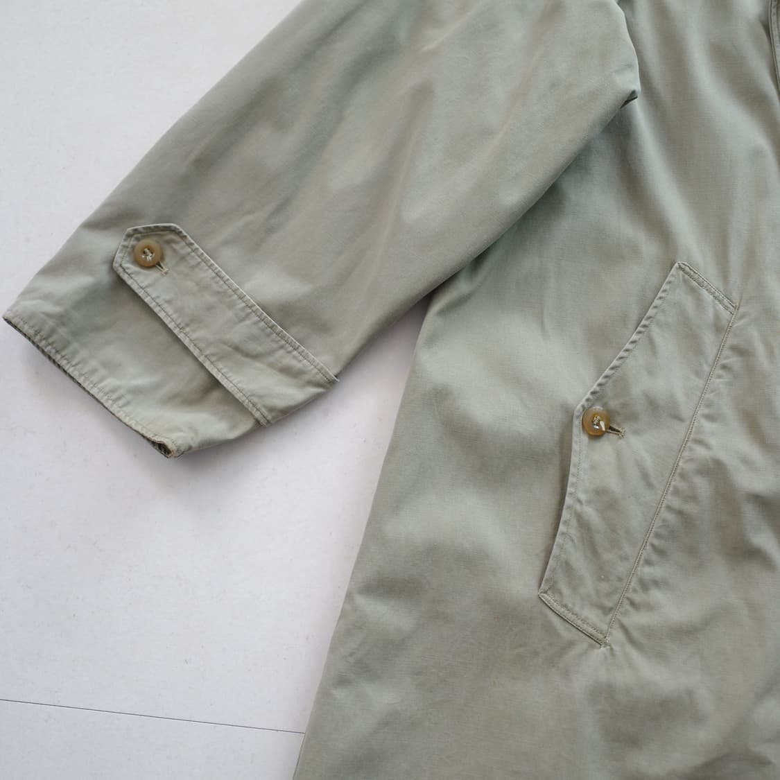 40~50s WWII 미육군 오피서 필드 트렌치 코트 44S 빈티지 상품이미지3