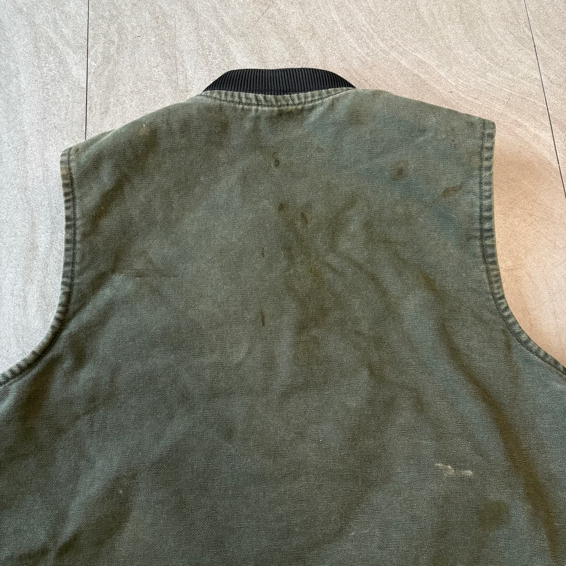 칼하트 정품 모스그린 덕 캔버스 조끼 상품이미지6