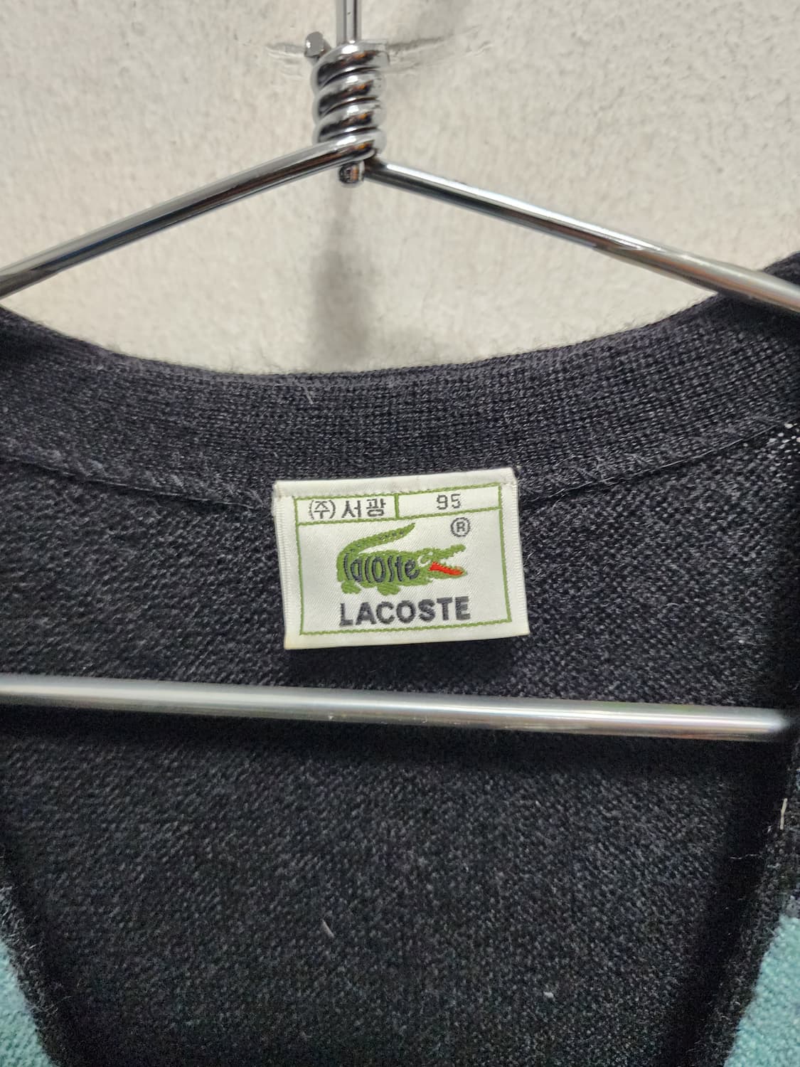 라코스테 wool 몬드리안st 가디건 상품이미지4