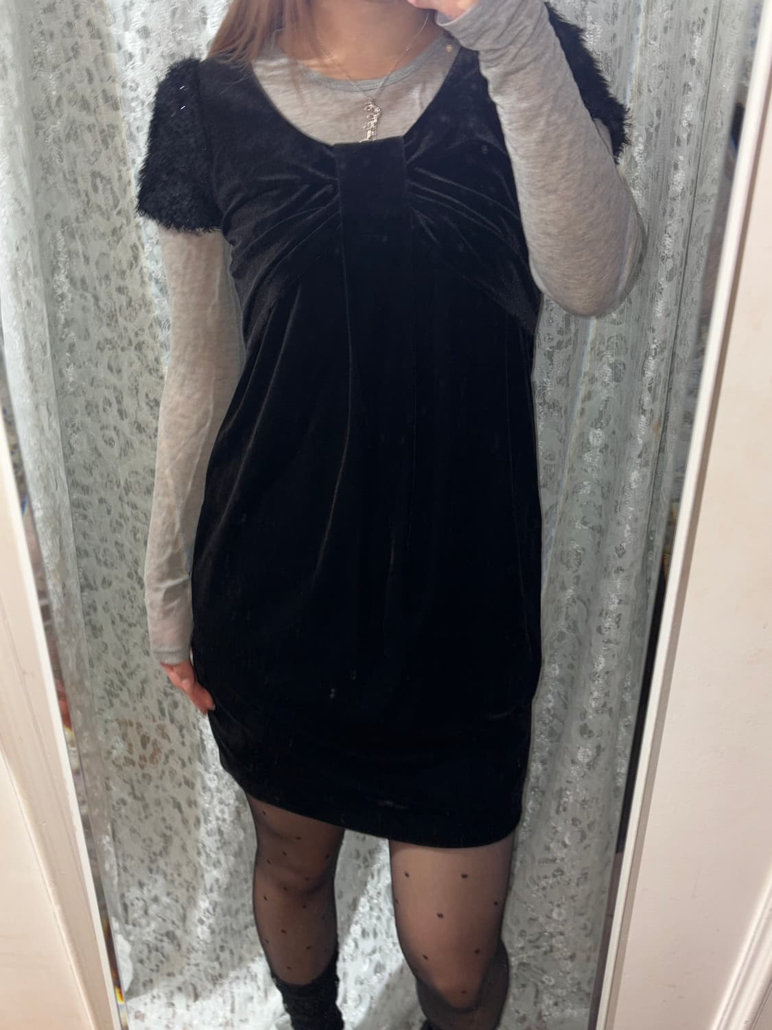 Velvet ribbon one piece 상품이미지6