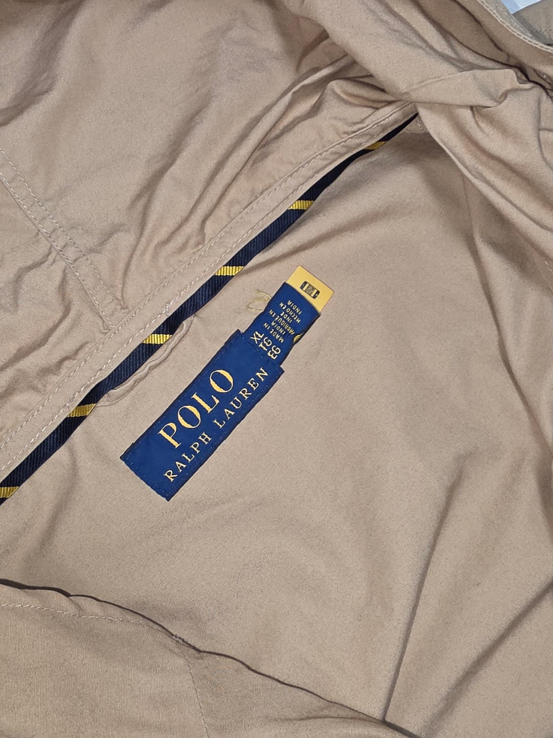 폴로 랄프로렌 베이지 후드 바람막이 자켓 XL 윈드브레이커 최상급 qr인 상품이미지2