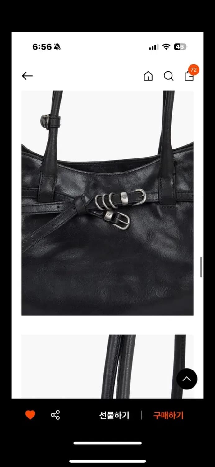 마지셔우드 GRANDMA USED BAG LARGE_black 풀업 상품이미지7