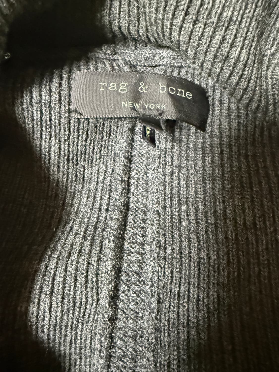 랙앤본 rag&bone 뉴욕 차콜색 숄카라 가디건 195000원 상품이미지5