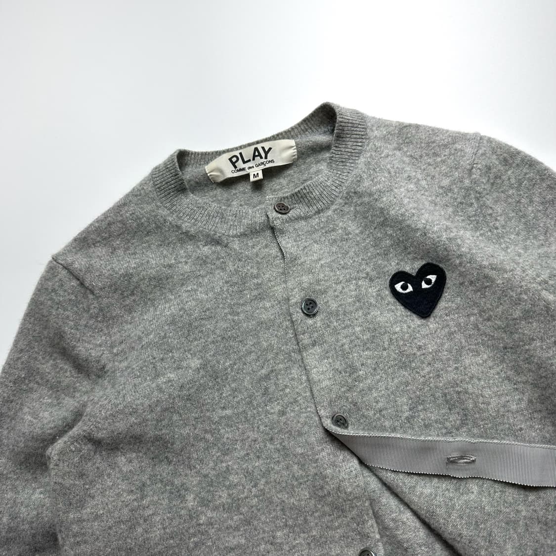 꼼데가르송 블랙하트 라운드 가디건 상품이미지1