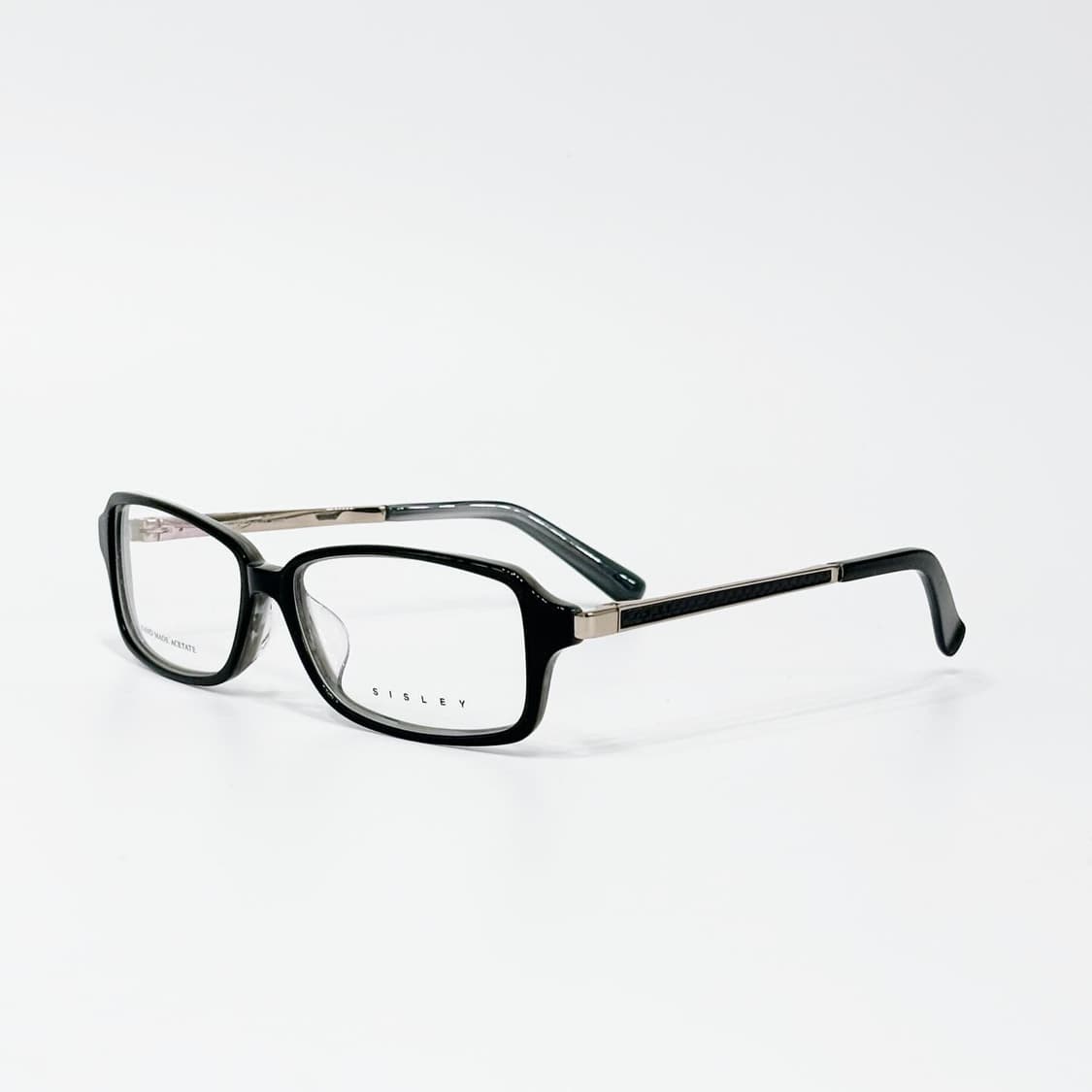 SISLEY 블랙 스퀘어 뿔테 데드스탁 빈티지안경 상품이미지2