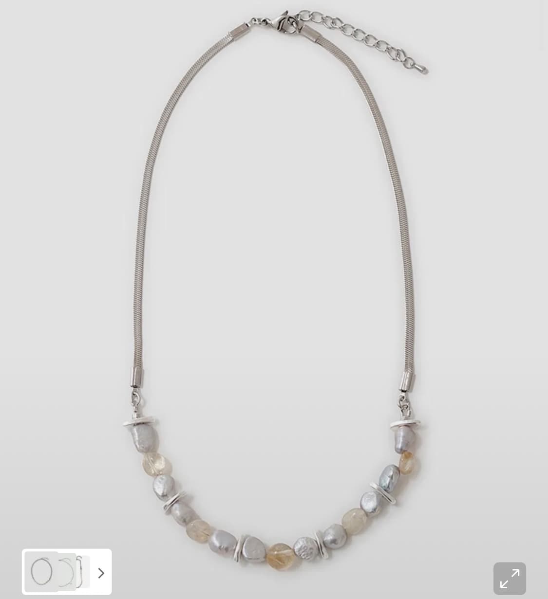 벨리에 스네이크 펄 네클리스 상품이미지2