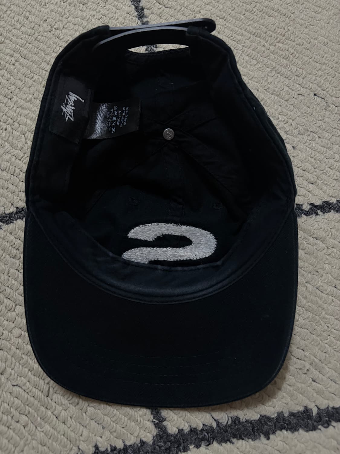 스투시 셔닐 s 로우 프로 캡 블랙 상품이미지3