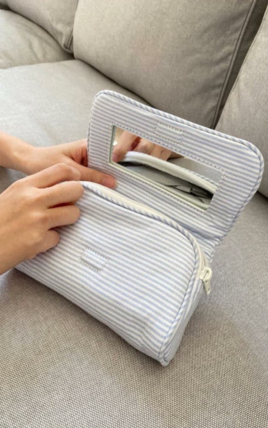 브랜디멜빌 스트라이프 메이크업 파우치 상품이미지1