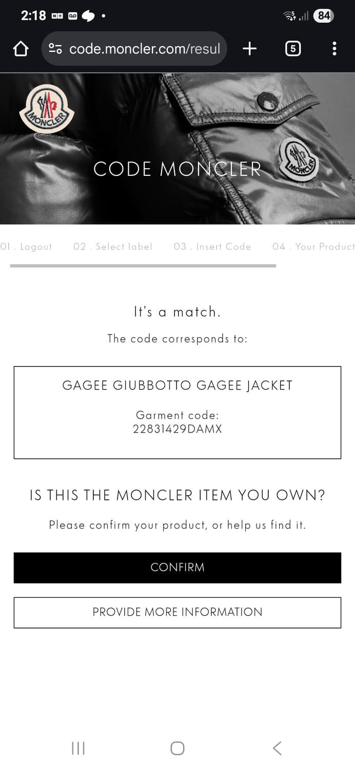 몽클레어 게이지 이전 모델명 미오만드레 0사이즈  상품이미지10