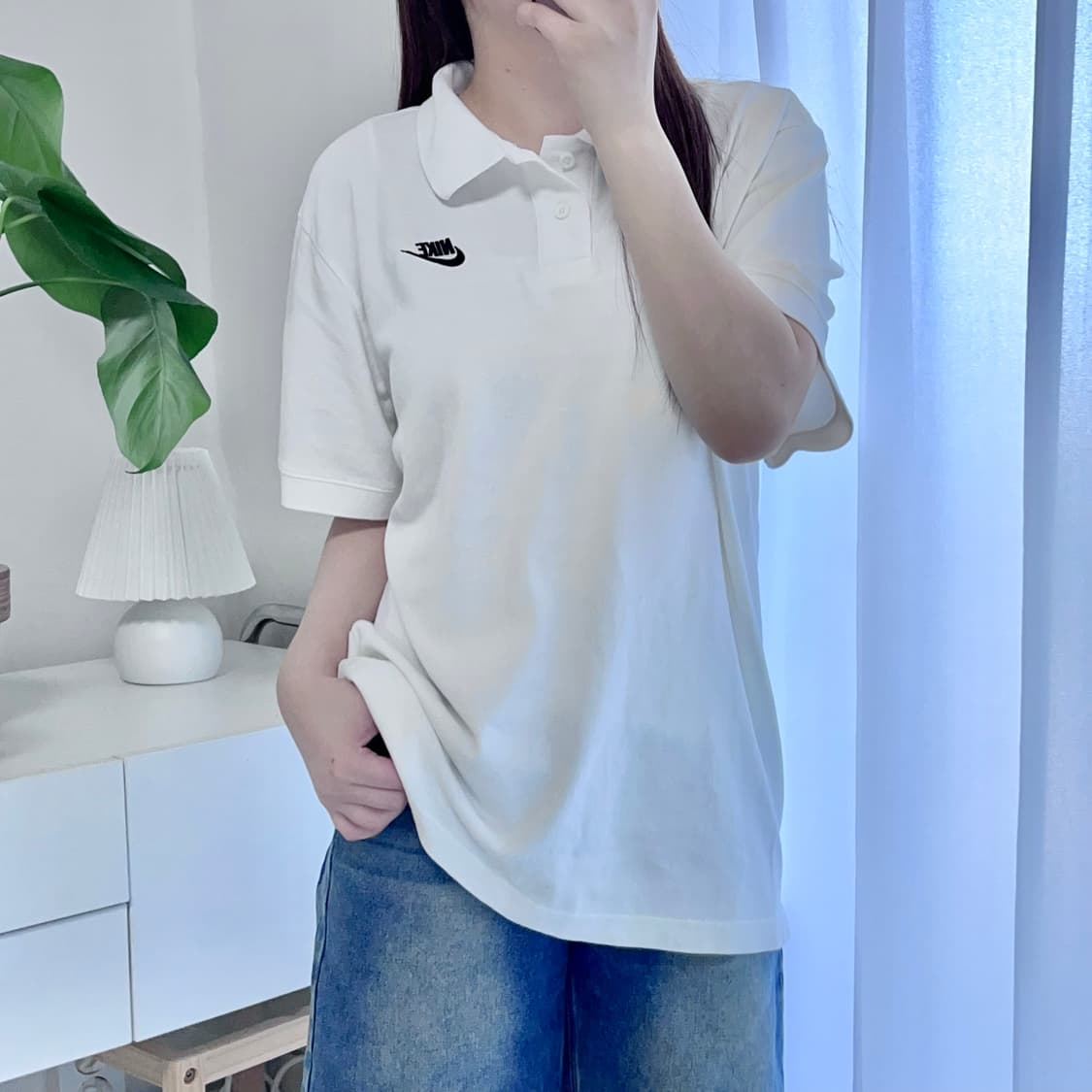 [정품] 나이키 화이트 푸츄라 반팔카라티 [ XXL ] 상품이미지1