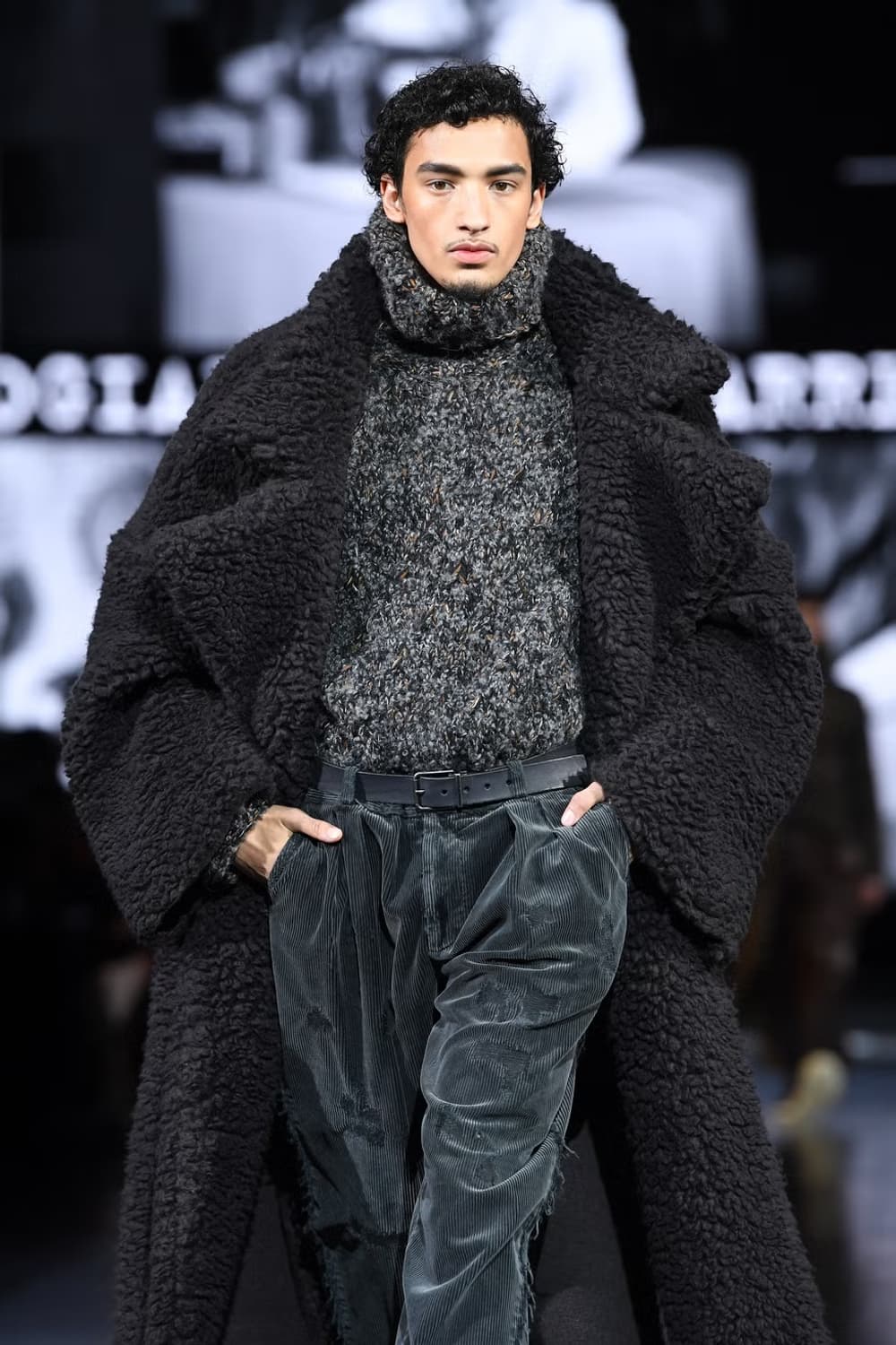 돌체앤가바나 캐시미어 테디 코트 상품이미지2