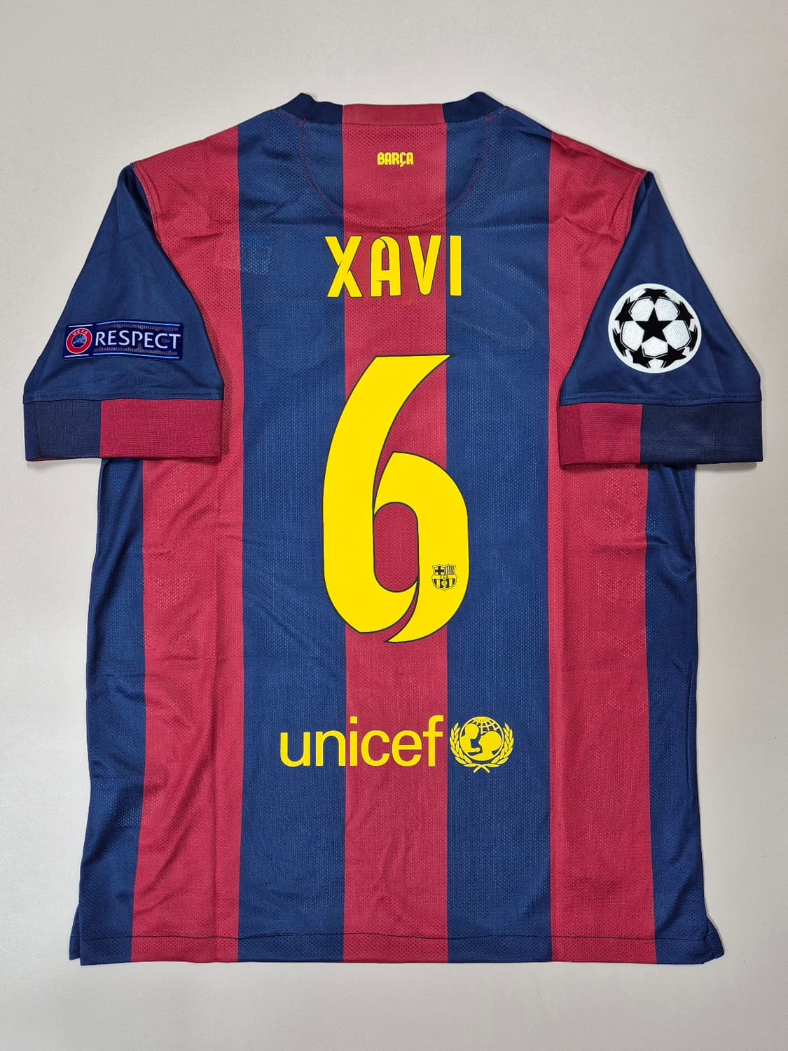 14-15시즌 바르셀로나 홈 사비 에르난데스 유니폼 M 챔스결승패치 상품이미지1