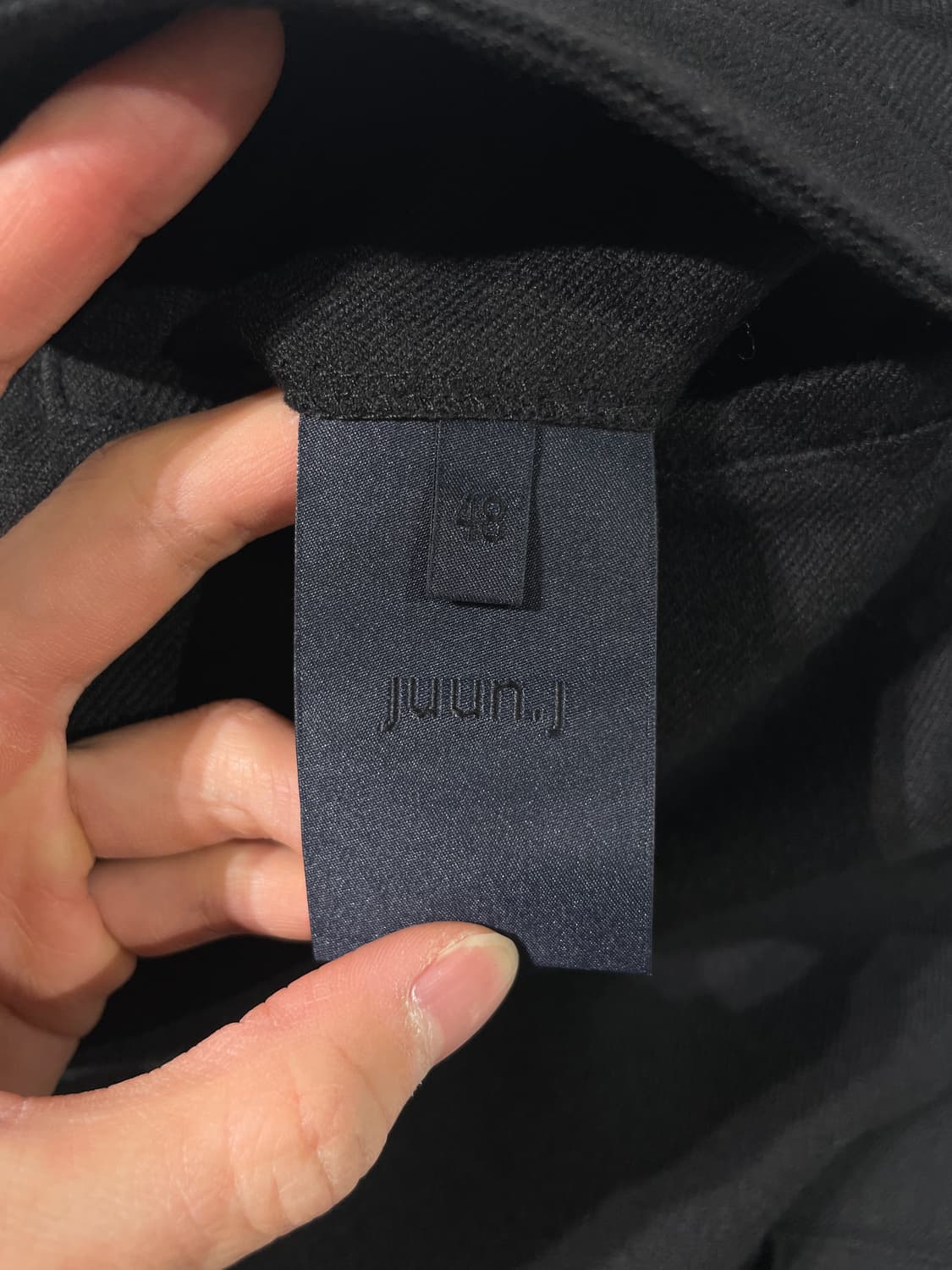 준지 블랙 울 카고 팬츠 상품이미지7