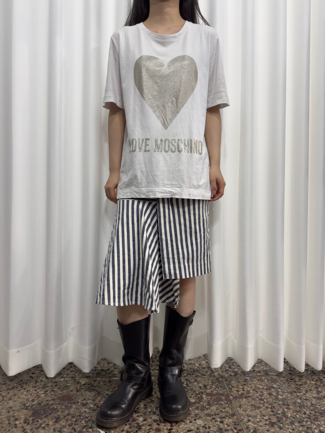 stripe design skirt 상품이미지1