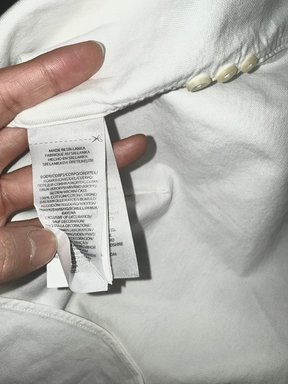 폴로 랄프로렌 화이트 셔츠 S  상품이미지9